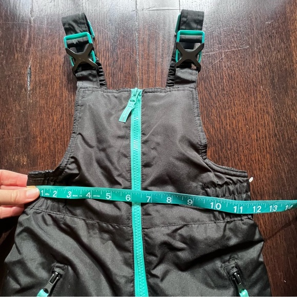 Champion C9 Black & Teal Snow Bibs Size S (6-6X) - Picture 6 of 8